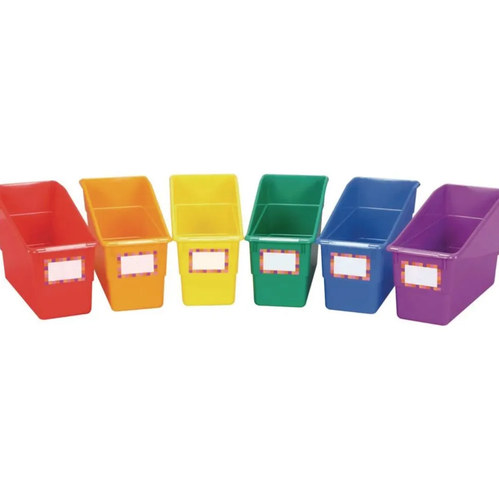 Really Good Stuff® Group Colors For 6 - Durable, Colorful Book Bins