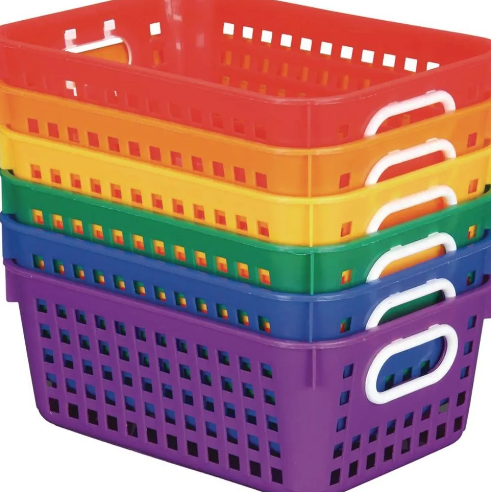 Really Good Stuff® Group Colors For 6 - Book Baskets, Medium Rectangle