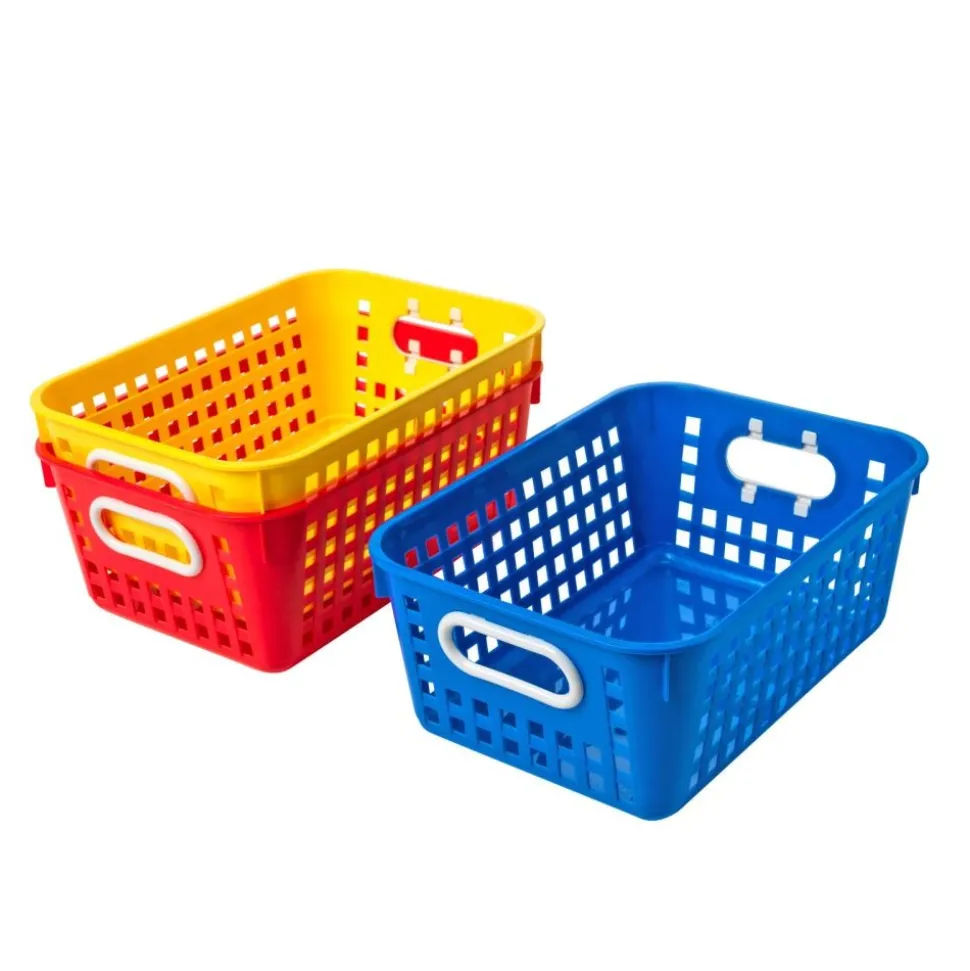 Really Good Stuff® Group Colors For 6 - Book Baskets, Medium Rectangle
