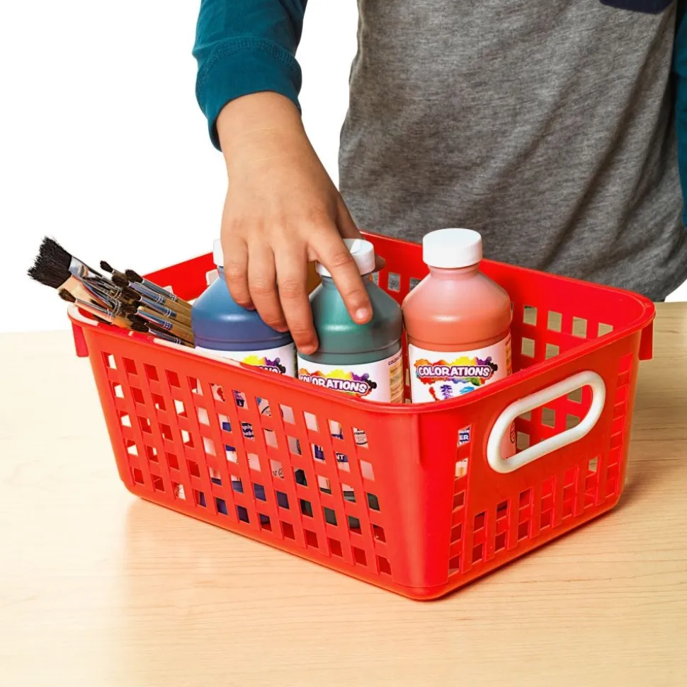 Really Good Stuff® Group Colors For 6 - Book Baskets, Medium Rectangle