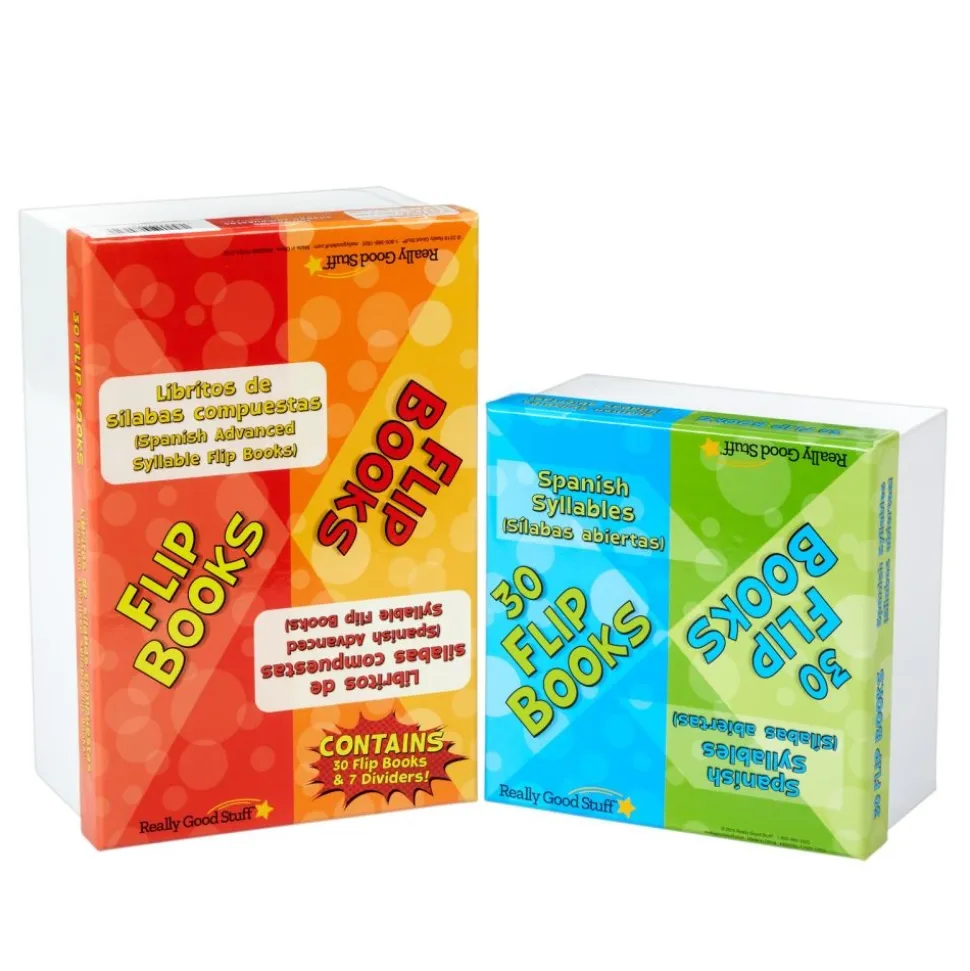Really Good Stuff® Kit de Libros de Sílabas (Spanish Syllables Flip Book Set) - 60 Flip Books