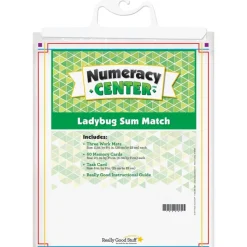 Really Good Stuff® Ladybug Sum Match Numeracy Center™ - 1 numeracy center