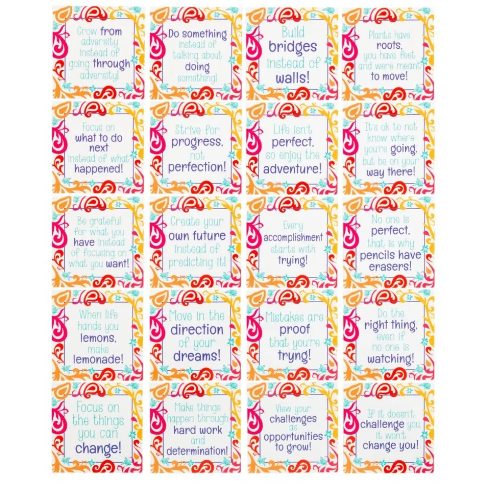 Really Good Stuff® Little Enlightenments Positive Self-Talk Cards - Set of 40