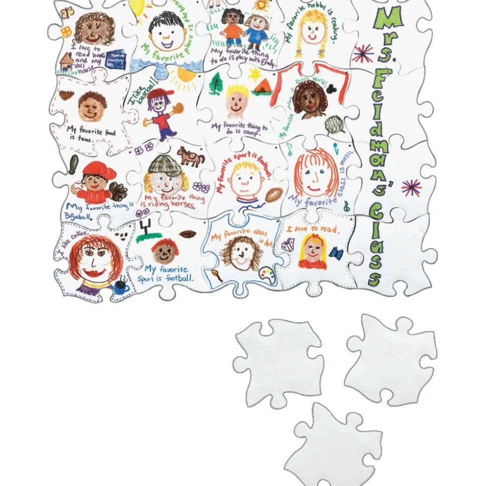 Really Good Stuff® Look How We Fit Together Bulletin Board Display