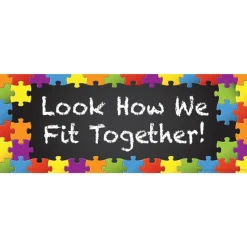 Really Good Stuff® Look How We Fit Together Bulletin Board Display