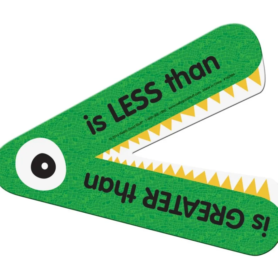Really Good Stuff® Magnetic Greater Than or Less Than Demonstration Manipulative - 1 Gator