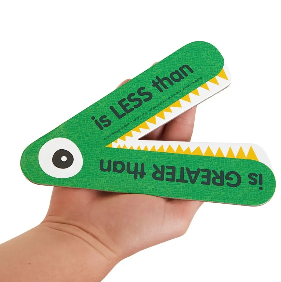 Really Good Stuff® Magnetic Greater Than or Less Than Demonstration Manipulative - 1 Gator