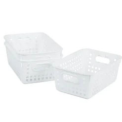 Really Good Stuff® Medium Baskets - Set of 6 -White