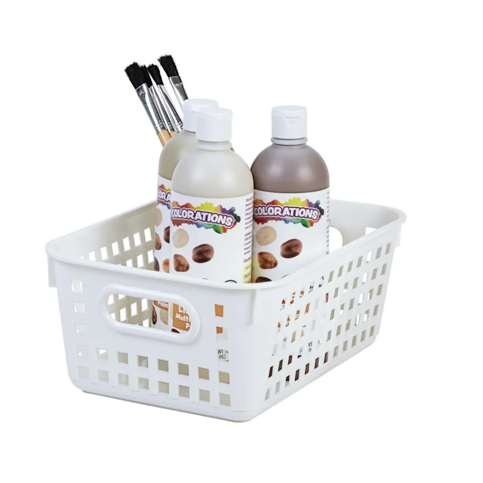 Really Good Stuff® Medium Baskets - Set of 6 -White