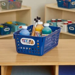 Really Good Stuff® Medium Baskets - Set of 6 -Navy Blue