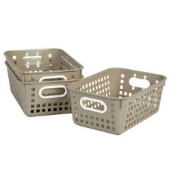 Really Good Stuff® Medium Basket - Set of 6 -Tan