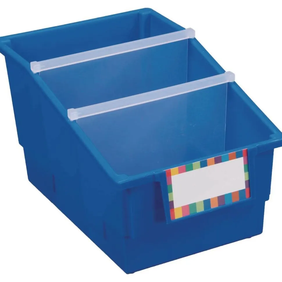 Really Good Stuff® Mid-Size Mobile Storage Rack With 6 Chapter Book Bins™ - Grouping