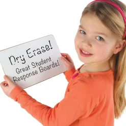 Really Good Stuff® Mini Non-Magnetic 6" By 9" One-Sided Dry Erase Boards - Set Of 12