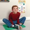 Really Good Stuff® Mini Yoga Mats and Poster Set
