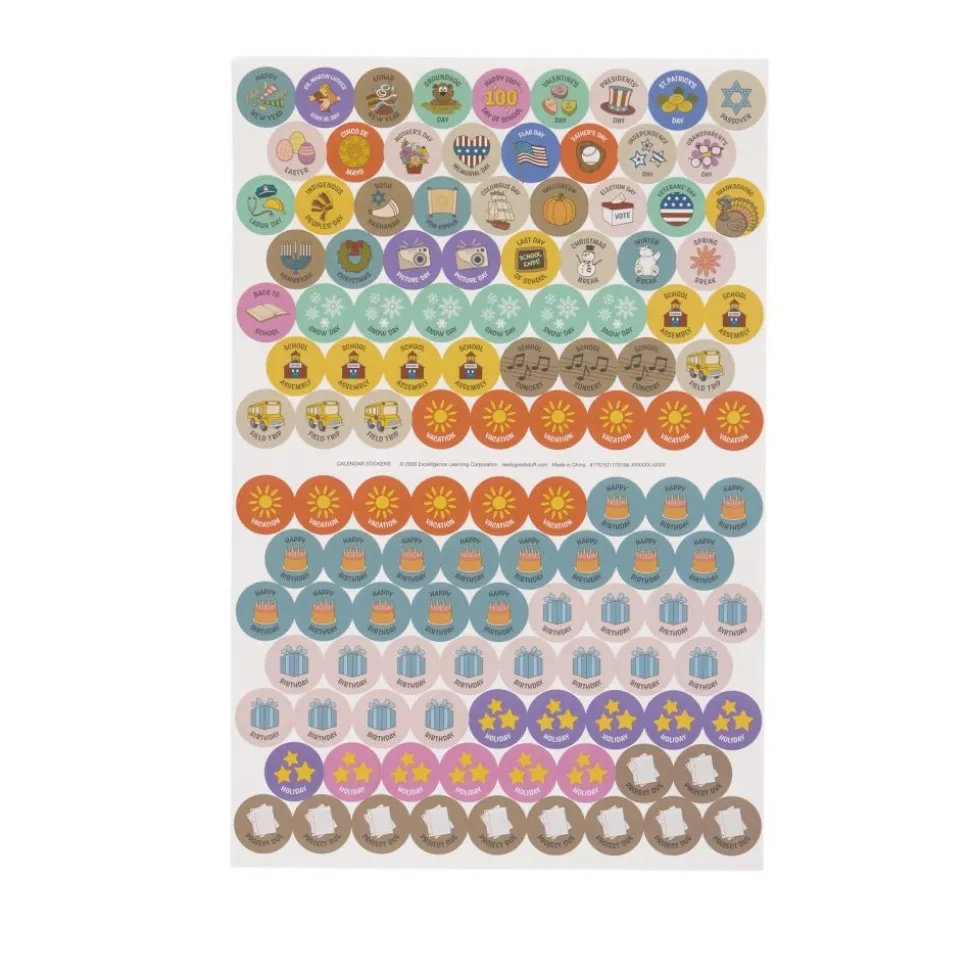 Really Good Stuff® Monthly Calendar Pages 2026-2027 - Boho