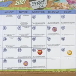 Really Good Stuff® Monthly Calendar Pages 2026-2027 - Intermediate