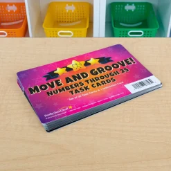 Really Good Stuff® Move And Groove! Numbers Through 25 Task Cards - Set of 20