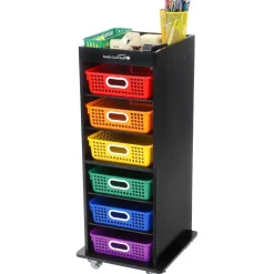 Really Good Stuff® Multi-Use Rolling Organizer With 6 Shelves