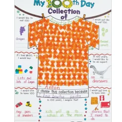 Really Good Stuff® My 100th Day Collection Ready-To-Decorate® Poster Tee