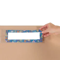 Really Good Stuff® Name Plate Self-Adhesive Vinyl Sleeves - Set of 12