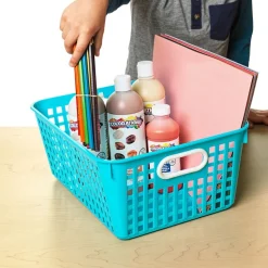 Really Good Stuff® Neon Pop 6-Pack Book Baskets, Large