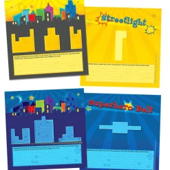 Really Good Stuff® Number Composing Superhero Mats - 12 Mats