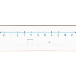 Really Good Stuff® Number Lines 0-10 and 0-20 Dry-Erase Boards - 6 Boards
