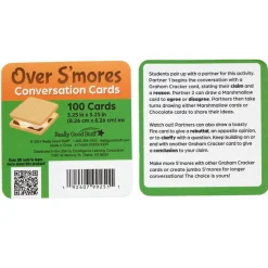 Really Good Stuff® Over S’mores Conversation Cards