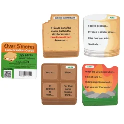 Really Good Stuff® Over S’mores Conversation Cards
