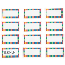 Really Good Stuff® 12-Pack Universal Basket And Bin Label Holders With Labels
