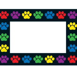 Really Good Stuff® Paw Prints Book Pouch Labels - Set Of 12