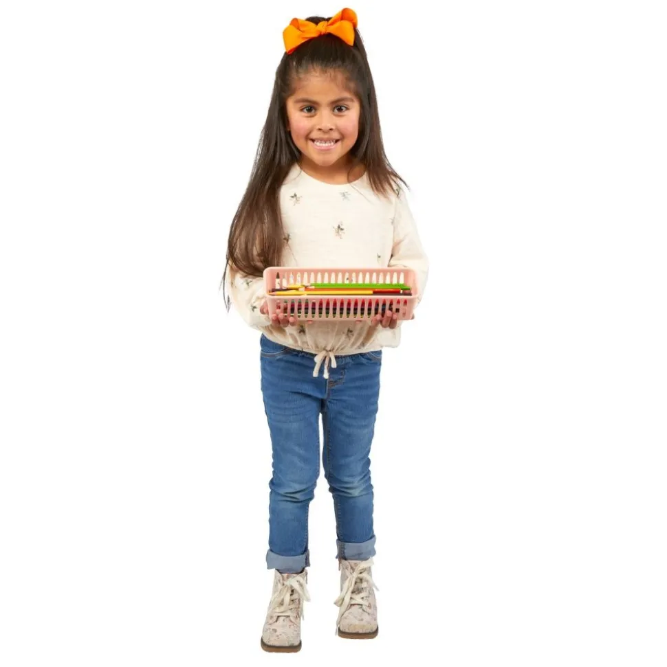 Really Good Stuff® Pencil Baskets - Boho - Set of 6 Baskets & Lids