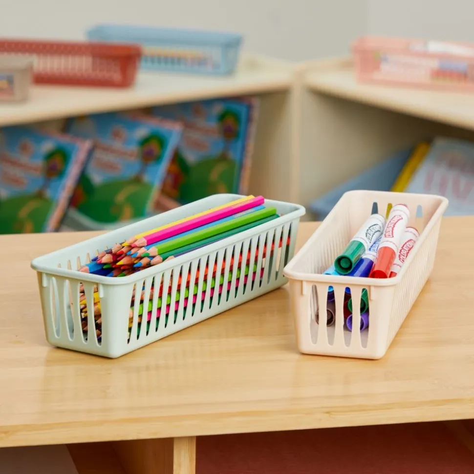 Really Good Stuff® Pencil Baskets - Boho - Set of 6 Baskets & Lids