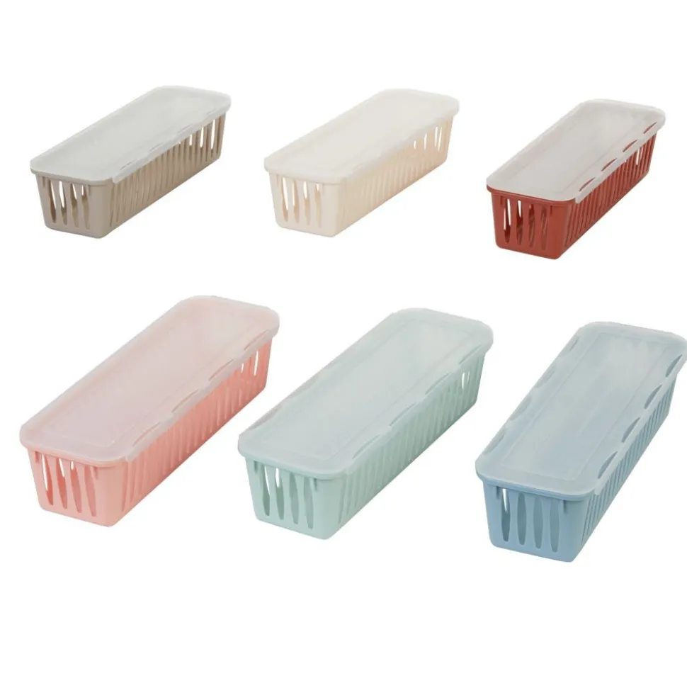Really Good Stuff® Pencil Baskets - Boho - Set of 6 Baskets & Lids