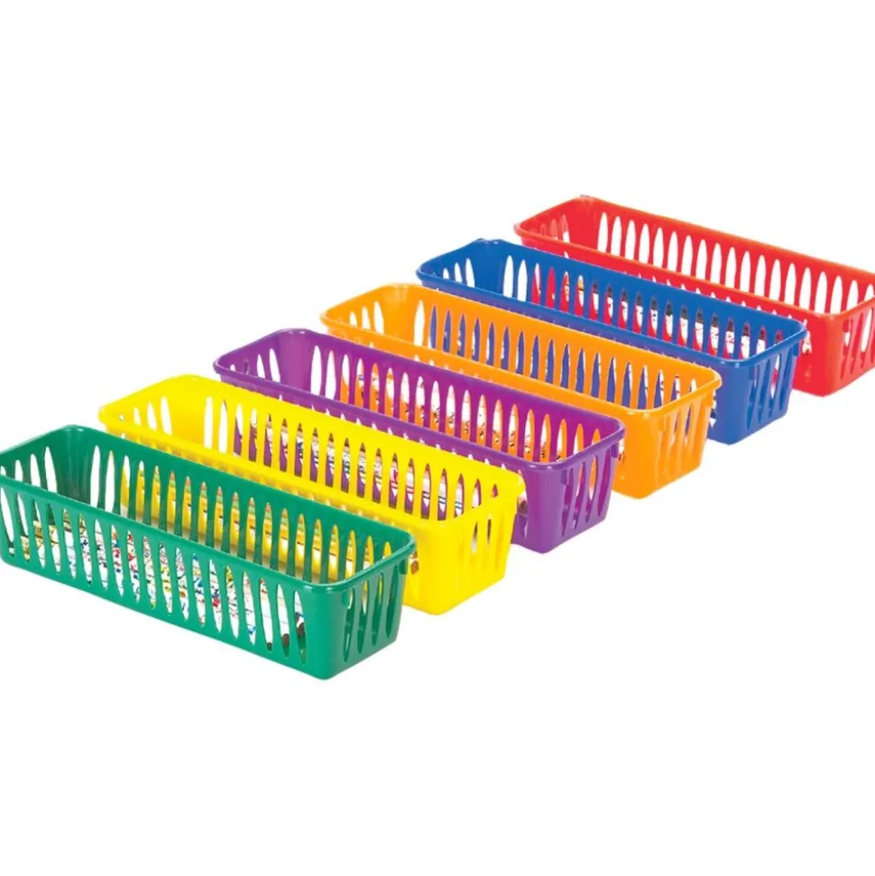 Really Good Stuff® Pencil Baskets - Set of 6 - Rainbow