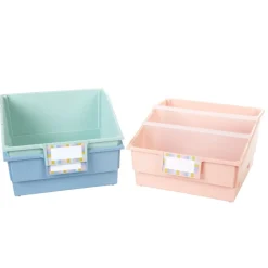 Really Good Stuff® Picture Book Classroom Library Bins™ With Dividers - 6 Pack - Boho