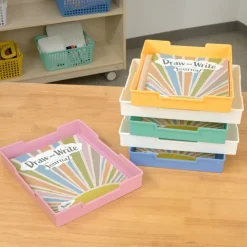 Really Good Stuff® Plastic Trays - 6 Pack - Bold Vibes