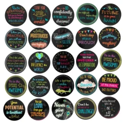 Really Good Stuff® Positive Affirmation Chips - Set of 100 in 50 Unique Designs and Sayings