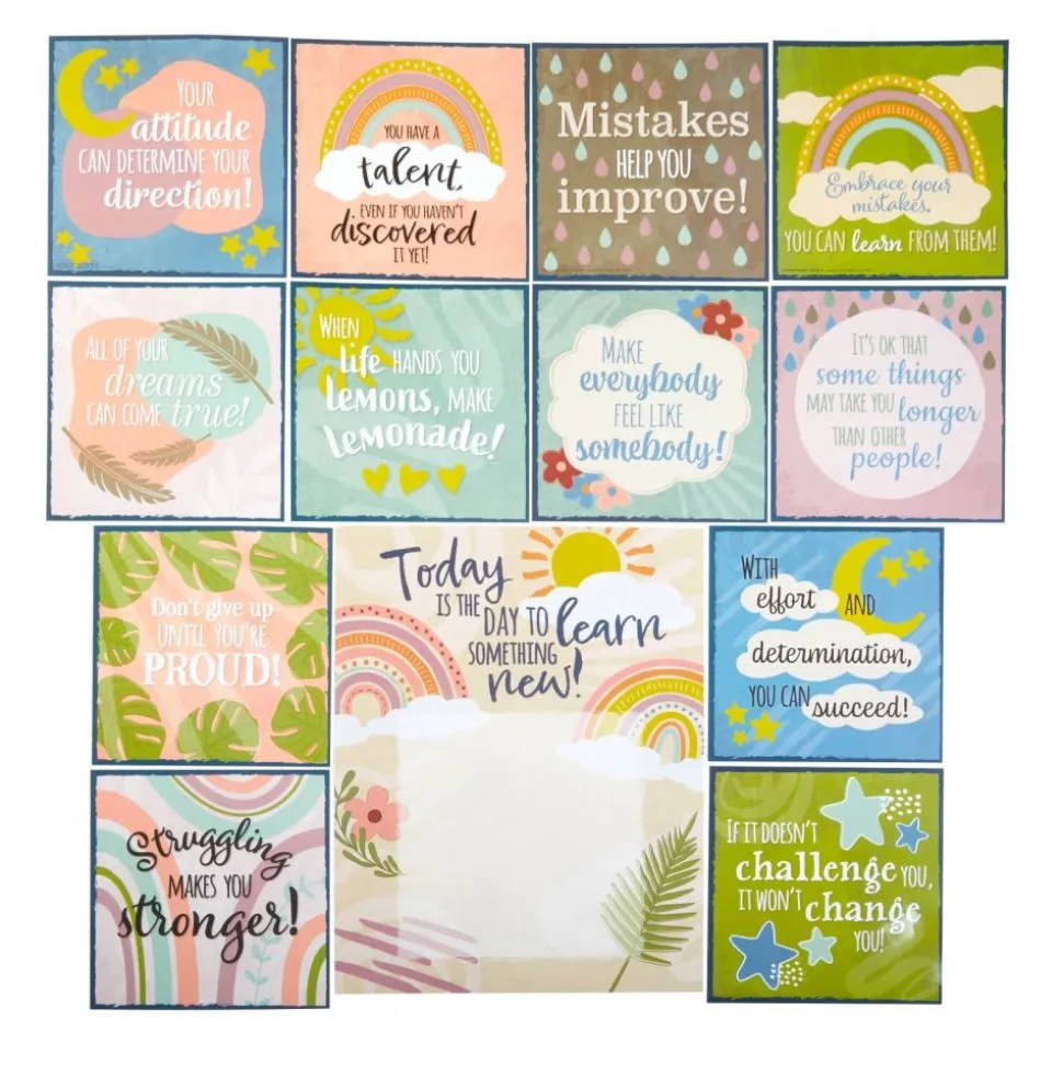 Really Good Stuff® Positive Affirmations 12-in-1 Poster Set