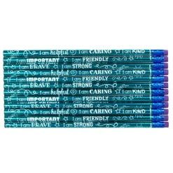 Really Good Stuff® Positive Affirmation Pencils - Set of 12