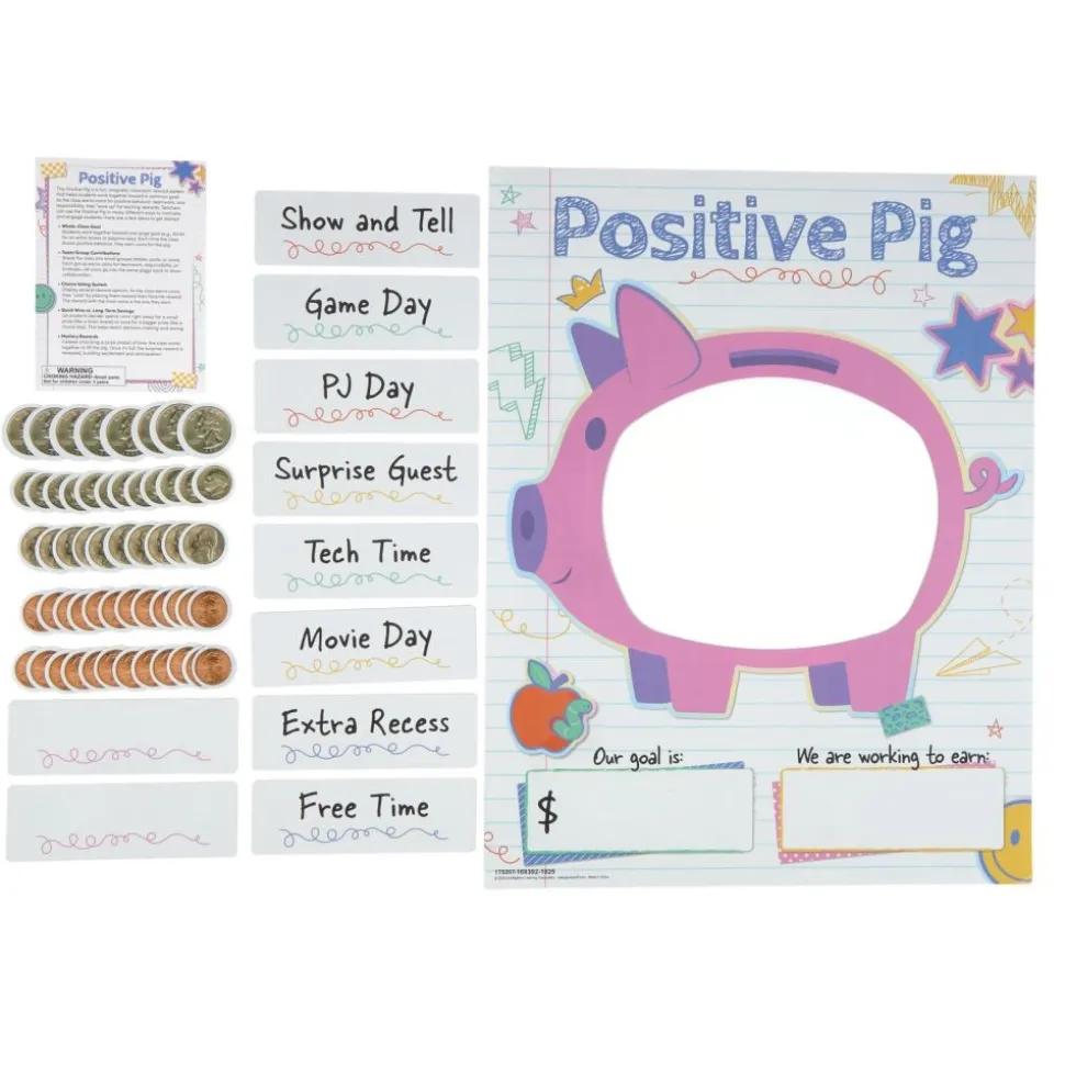 Really Good Stuff® Positive Pig Magnetic Classroom Reward System