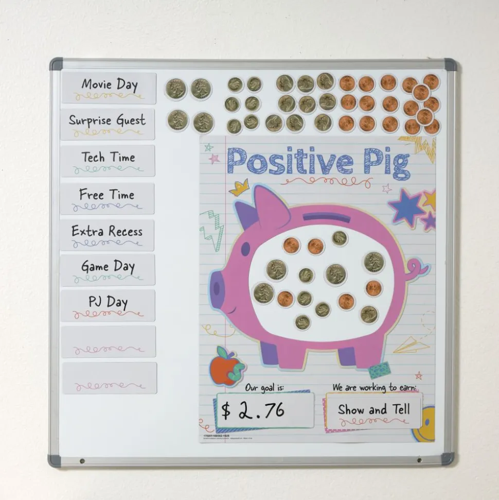 Really Good Stuff® Positive Pig Magnetic Classroom Reward System