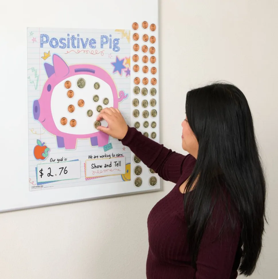 Really Good Stuff® Positive Pig Magnetic Classroom Reward System