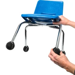 Really Good Stuff® Quiet Chair Stay-Put Foot Covers - Set Of 144 - Black