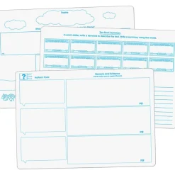 Really Good Stuff® Reading Comprehension & Word Map Dry-Erase Board Set - 9 Double-Sided Boards