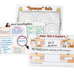 Really Good Stuff® Reading Comprehension & Word Map Dry-Erase Board Set - 9 Double-Sided Boards