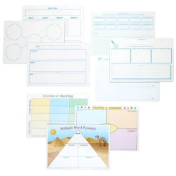 Really Good Stuff® Reading Comprehension & Word Map Dry-Erase Board Set - 9 Double-Sided Boards