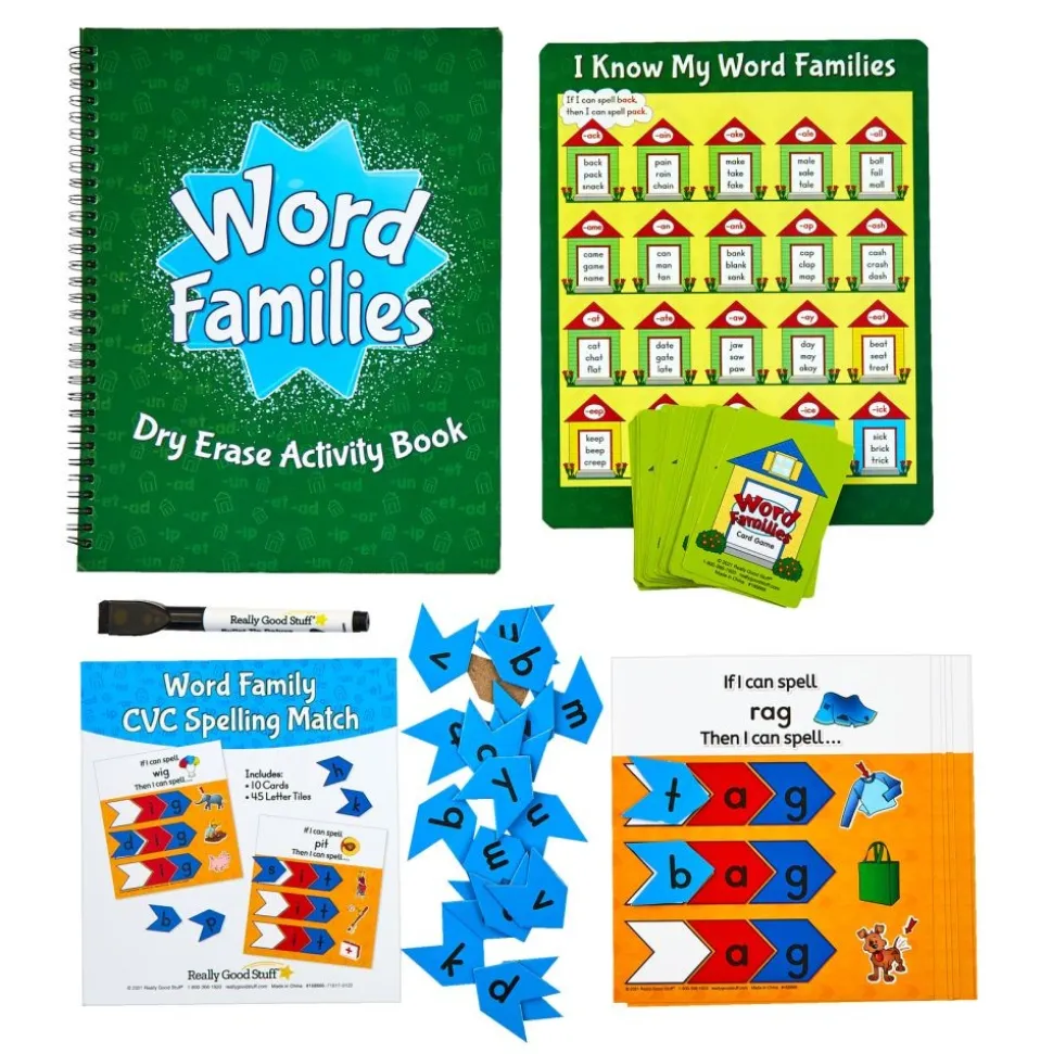 Really Good Stuff® Reading Skills: Grade K - Word Families