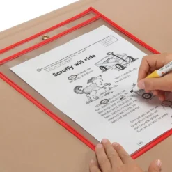 Really Good Stuff® Re-Markable™ Dry Erase Sleeves - 30 Pack - 6 Color Classroom Pack