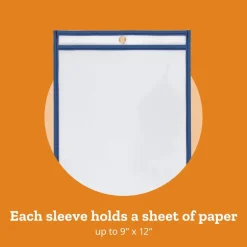 Really Good Stuff® Re-Markable™ Dry Erase Sleeves - Bold Vibes - 6 Colors